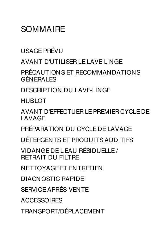 Mode d'emploi WHIRLPOOL AWOE AST 912/-30 WP