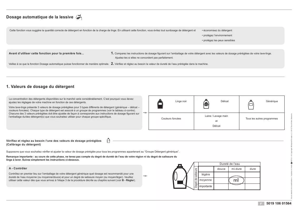 Mode d'emploi WHIRLPOOL AWOE SM11314