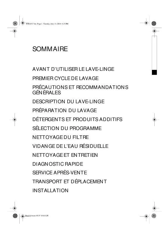 Mode d'emploi WHIRLPOOL AWT 5109