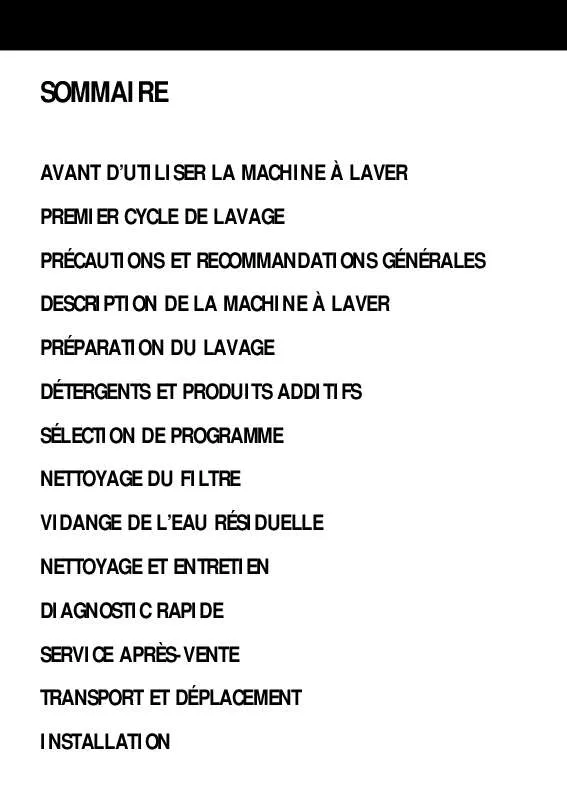 Mode d'emploi WHIRLPOOL AWT 6104