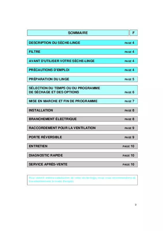 Mode d'emploi WHIRLPOOL AWZ 1390