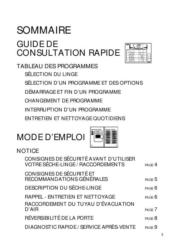 Mode d'emploi WHIRLPOOL AWZ 3417 WP