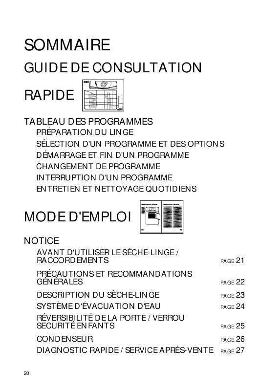 Mode d'emploi WHIRLPOOL AWZ 750