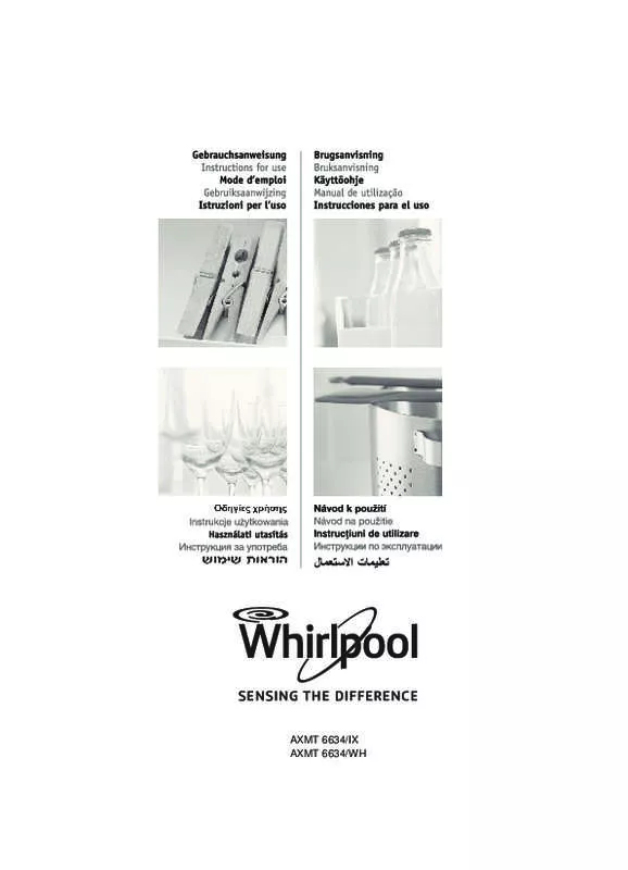 Mode d'emploi WHIRLPOOL AXMT6434WH