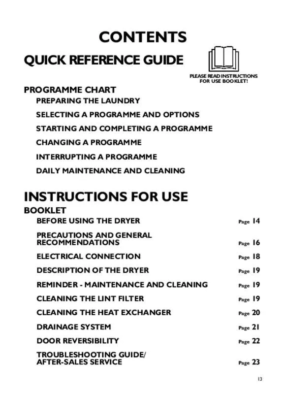 Mode d'emploi WHIRLPOOL AZA9682