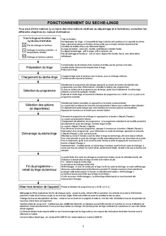 Mode d'emploi WHIRLPOOL AZB9120