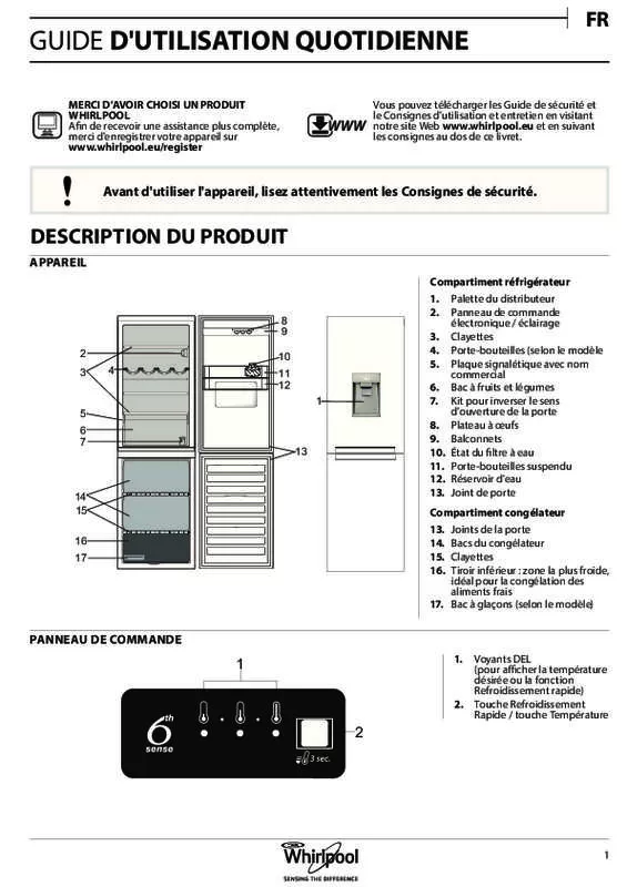 Mode d'emploi WHIRLPOOL BLFV8121W