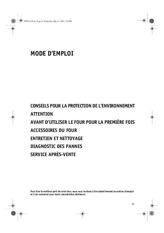 Mode d'emploi WHIRLPOOL BLZH 5900 IN