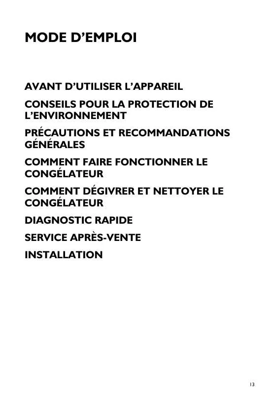 Mode d'emploi WHIRLPOOL CB 608 W