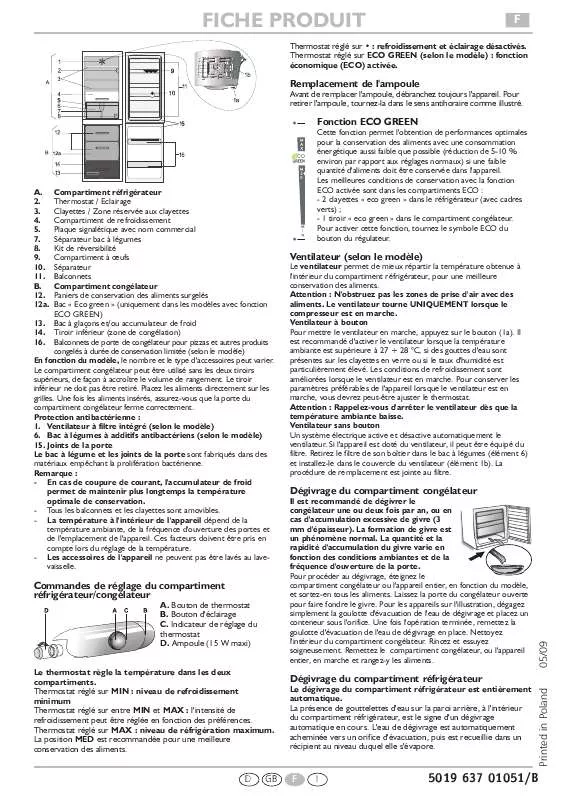 Mode d'emploi WHIRLPOOL CFS 661 S