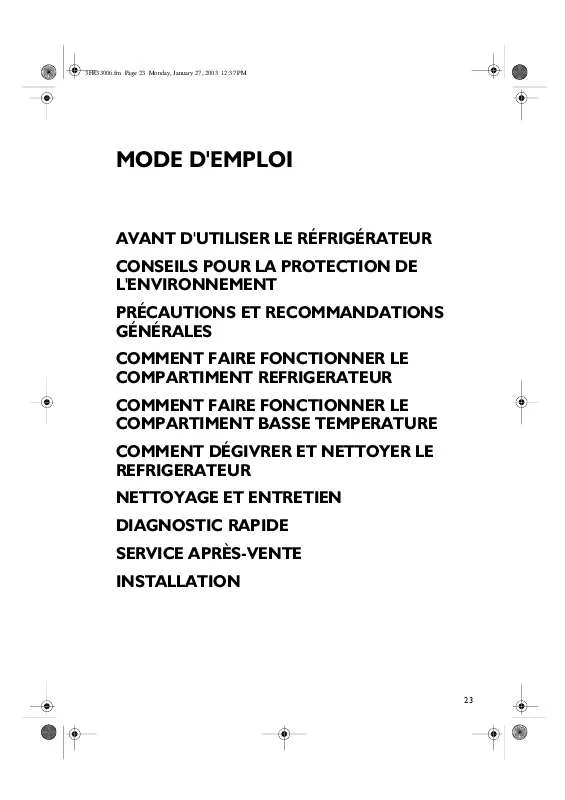 Mode d'emploi WHIRLPOOL CP 201