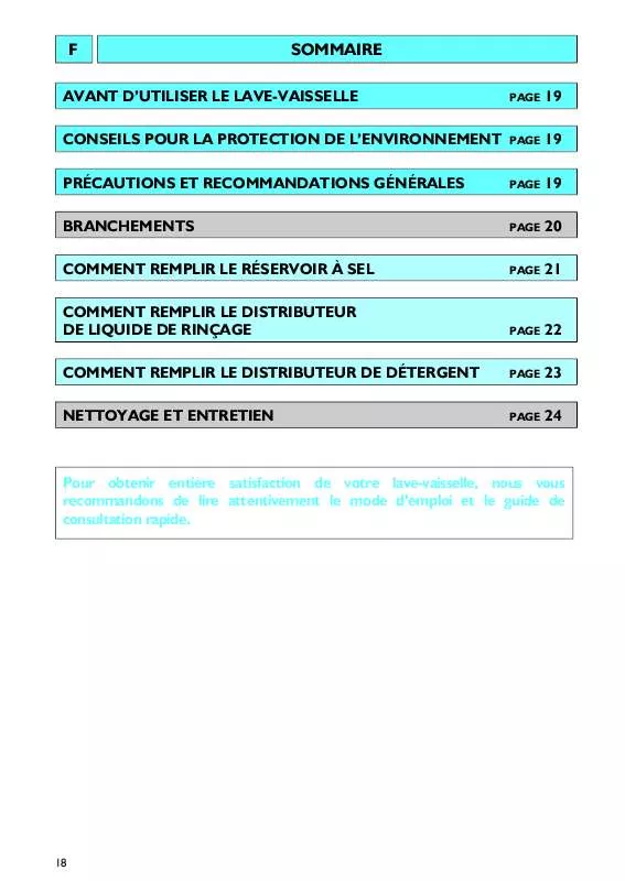 Mode d'emploi WHIRLPOOL DWF 405 S (200 270 46)