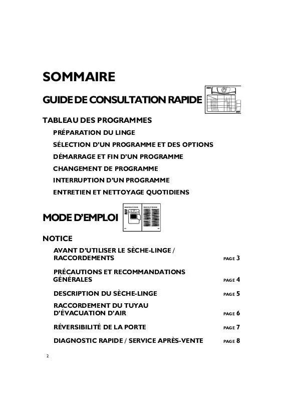 Mode d'emploi WHIRLPOOL EC 229