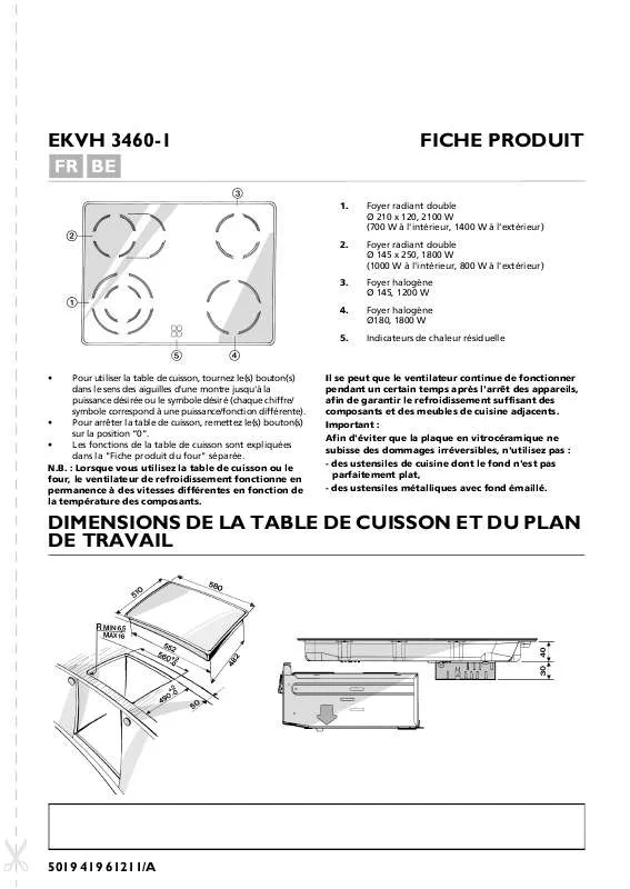 Mode d'emploi WHIRLPOOL EKVH 3460-1 WS