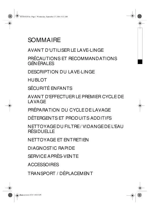 Mode d'emploi WHIRLPOOL FL 1260