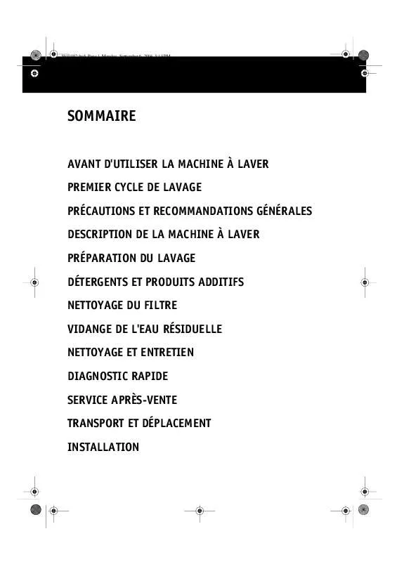 Mode d'emploi WHIRLPOOL FL 5054/3