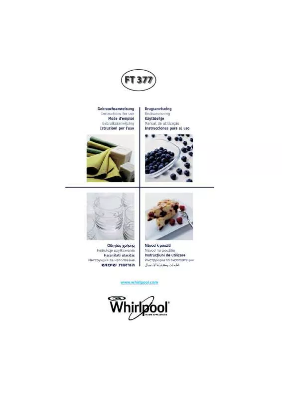 Mode d'emploi WHIRLPOOL FT 377 WH