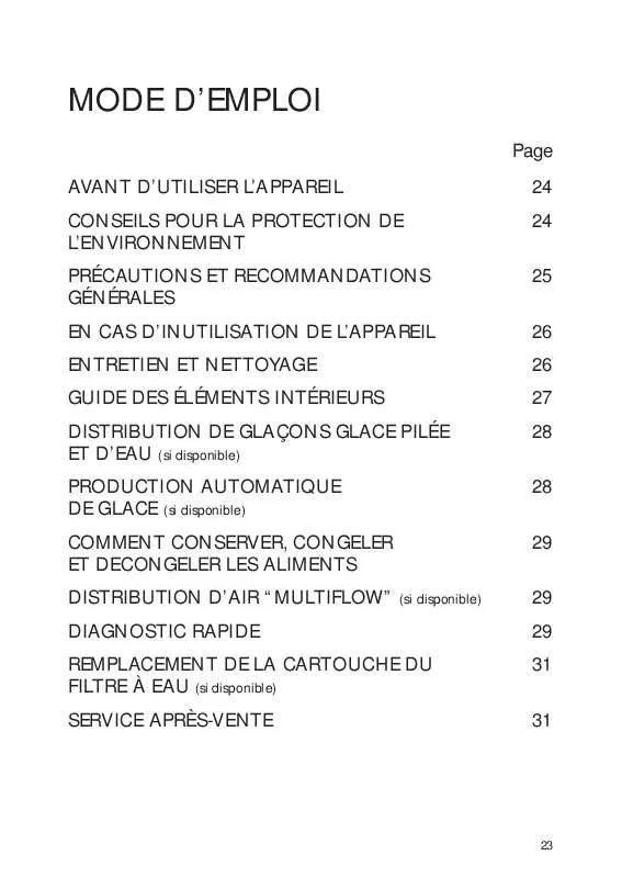 Mode d'emploi WHIRLPOOL GC2027HELB