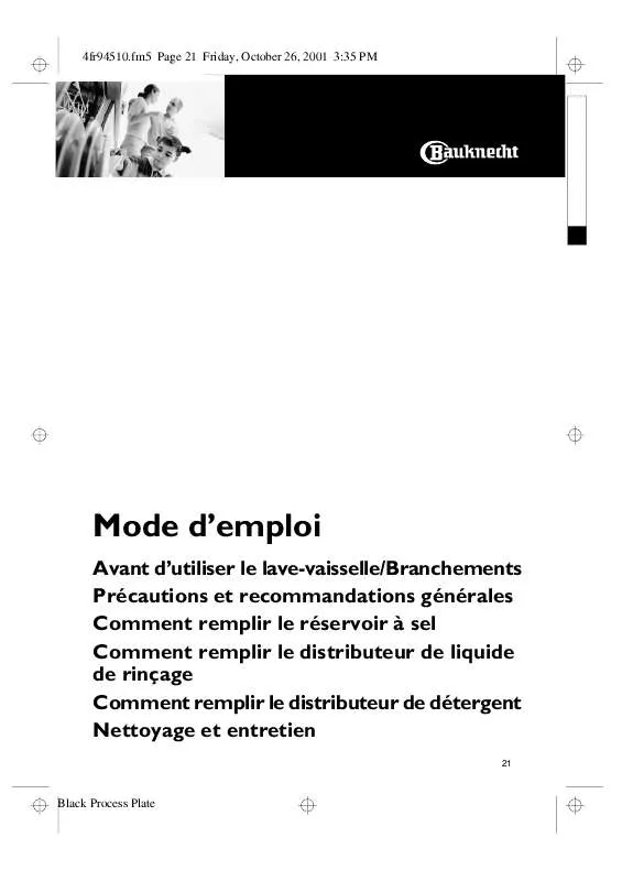 Mode d'emploi WHIRLPOOL GCIS 6321-IN