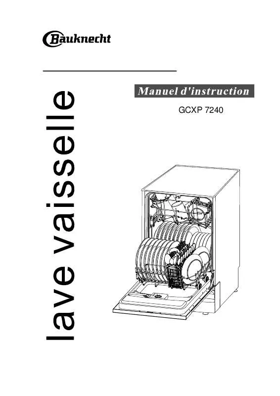 Mode d'emploi WHIRLPOOL GCXP 7240