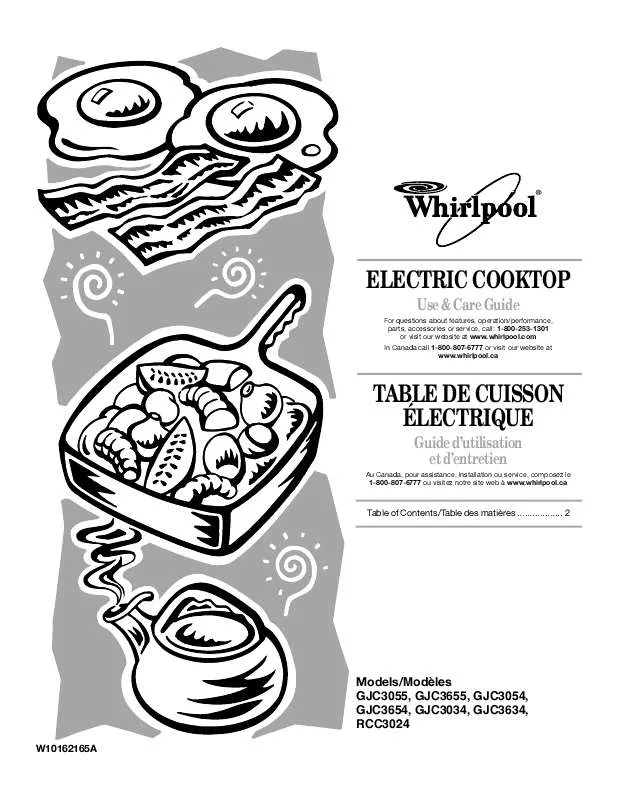 Mode d'emploi WHIRLPOOL GJC3034