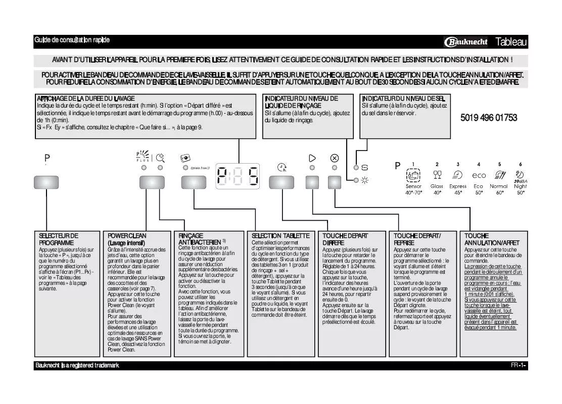 Mode d'emploi WHIRLPOOL GSFK 61312 TR A WS