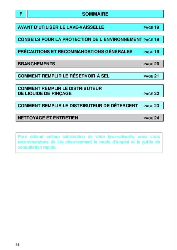 Mode d'emploi WHIRLPOOL GSI 5033 BW-SW