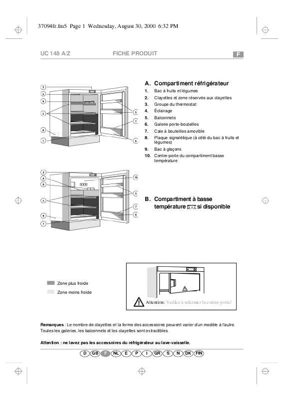 Mode d'emploi WHIRLPOOL IRU 1457 K/2