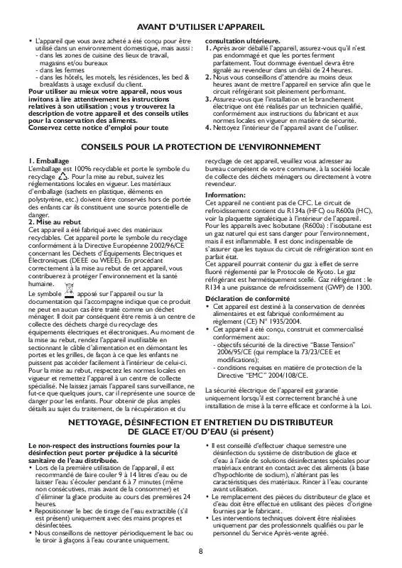 Mode d'emploi WHIRLPOOL KD60122AFUU/A02