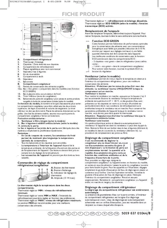Mode d'emploi WHIRLPOOL KG 335 PURE A WS