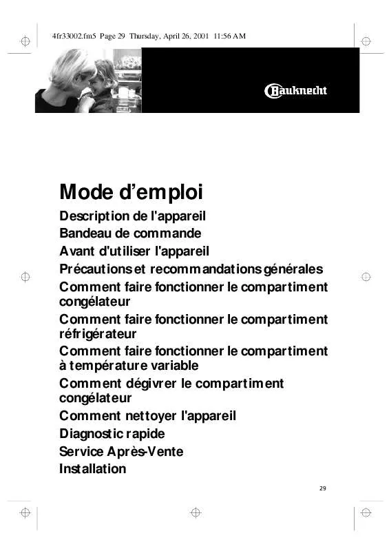 Mode d'emploi WHIRLPOOL KGEB 3200