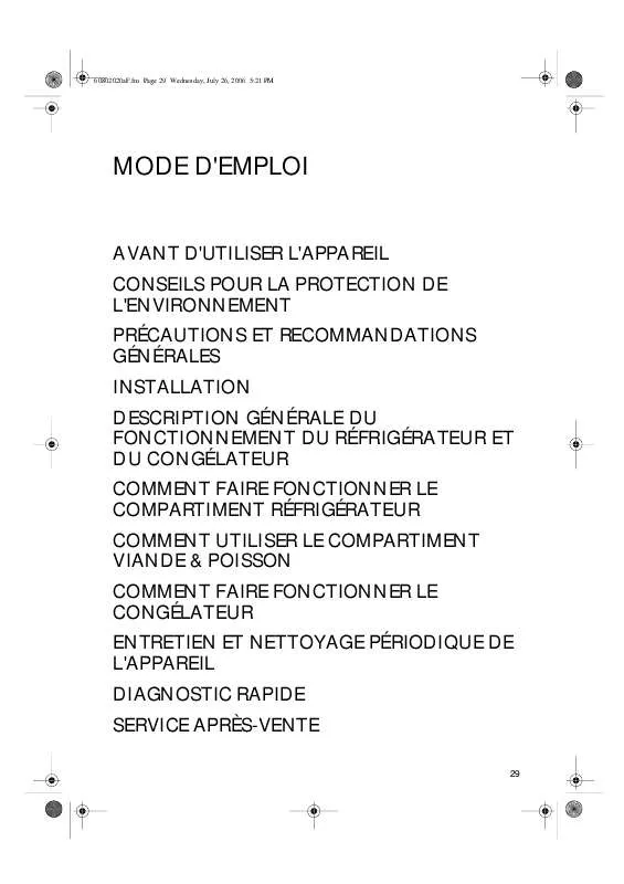 Mode d'emploi WHIRLPOOL KGIF 3300/A