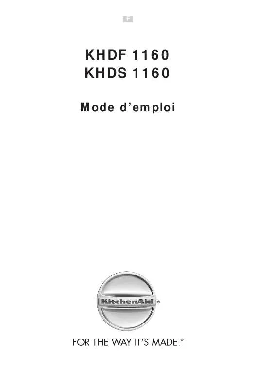 Mode d'emploi WHIRLPOOL KHDS 1160/I