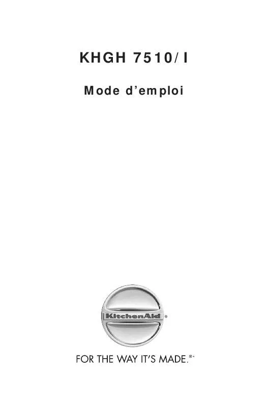 Mode d'emploi WHIRLPOOL KHGH 7510/I