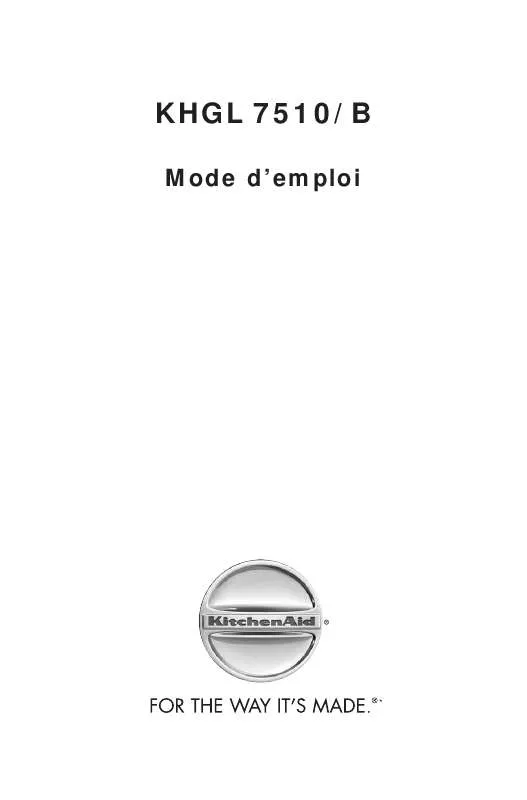 Mode d'emploi WHIRLPOOL KHGL 7510/B