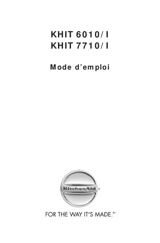 Mode d'emploi WHIRLPOOL KHIT 6010/I