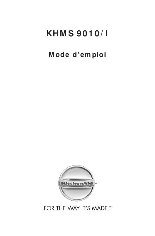 Mode d'emploi WHIRLPOOL KHMS 9010/I