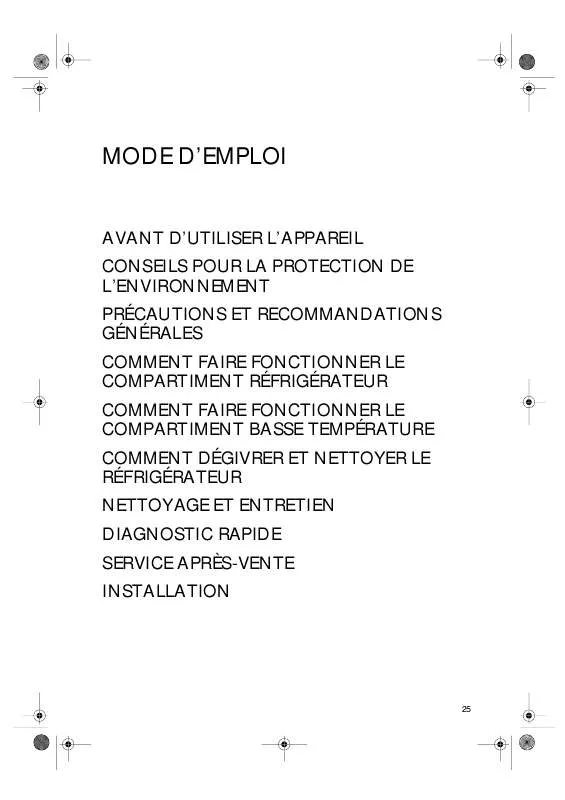 Mode d'emploi WHIRLPOOL KRVA 3858 A