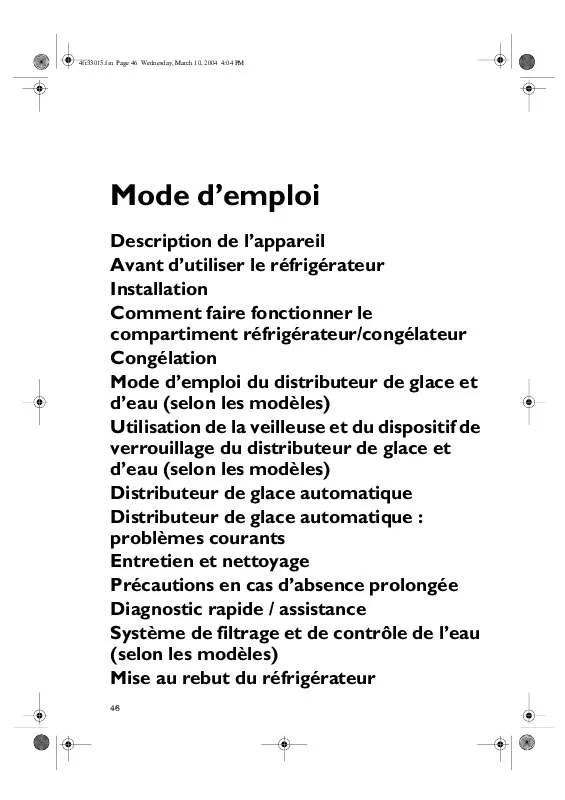 Mode d'emploi WHIRLPOOL KSN 7071/A-IN