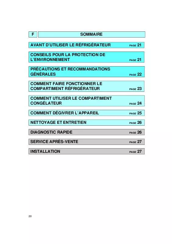 Mode d'emploi WHIRLPOOL KVI 2055/3