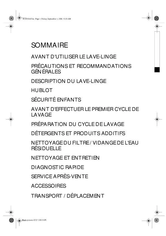 Mode d'emploi WHIRLPOOL LOE 1050/1 WP