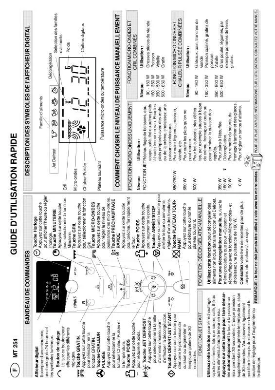 Mode d'emploi WHIRLPOOL MT 254/1/WH