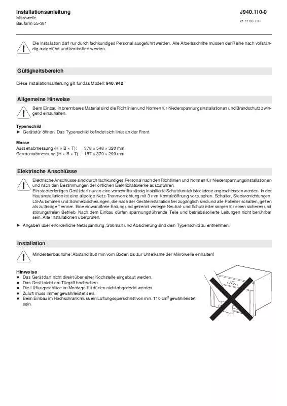 Mode d'emploi WHIRLPOOL MW-L BL