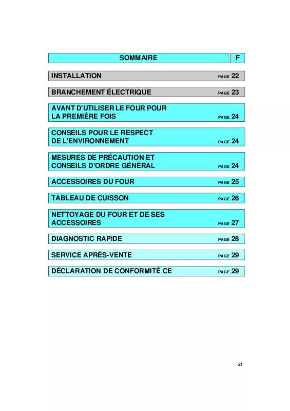 Mode d'emploi WHIRLPOOL OBI 106 B