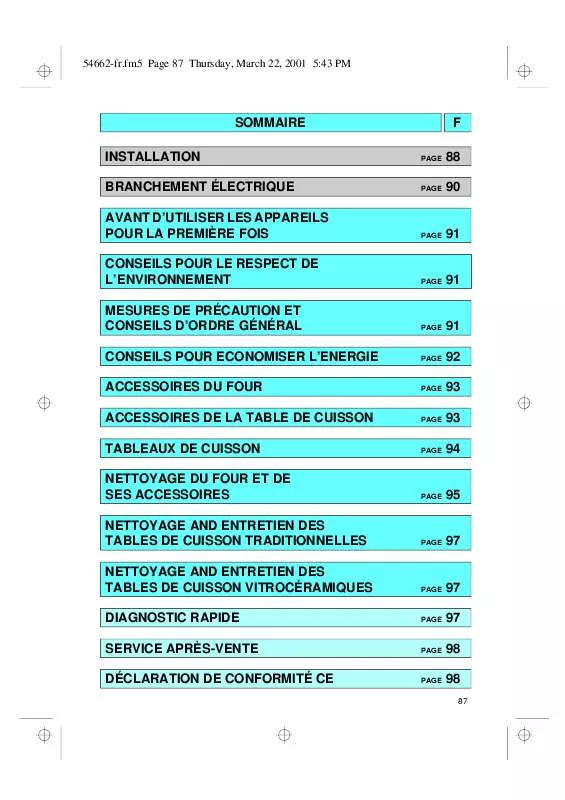 Mode d'emploi WHIRLPOOL OBU 205 S