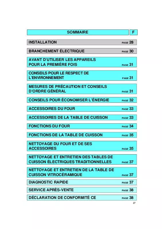 Mode d'emploi WHIRLPOOL OBU 207 S