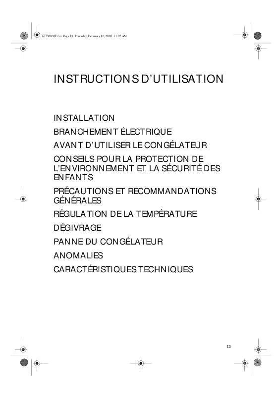 Mode d'emploi WHIRLPOOL PL 108 CW