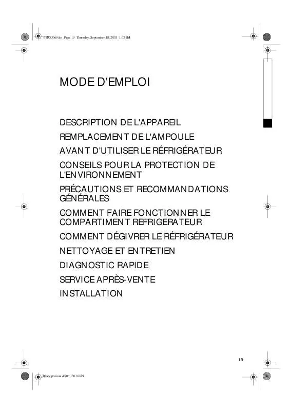 Mode d'emploi WHIRLPOOL PL130