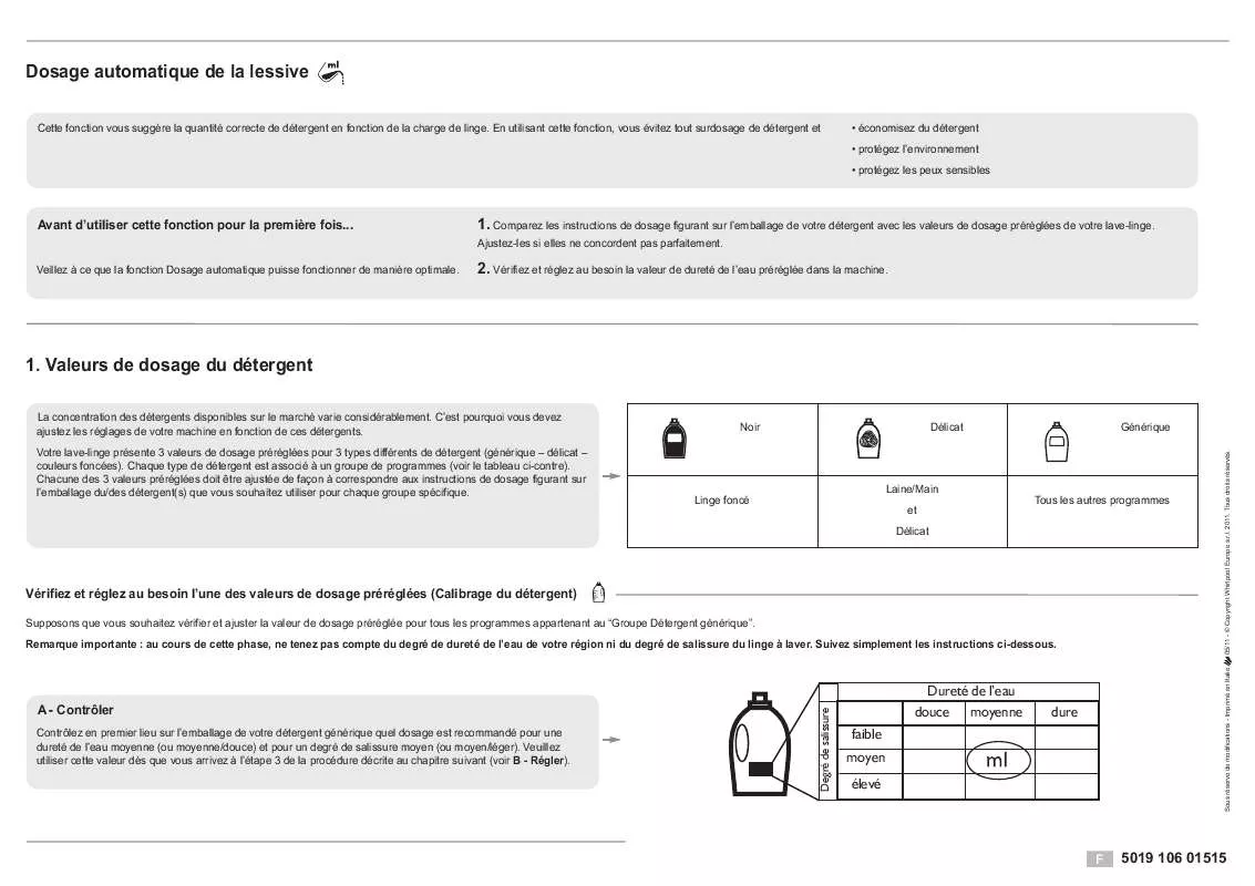 Mode d'emploi WHIRLPOOL PURE 2471 BL