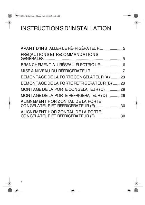 Mode d'emploi WHIRLPOOL S25C FWW2 X